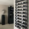 Wine Rack, Wine Rack Wall Mounted, Steel Wine Rack, Industrial Black Wine Rack, Wine Rack Floor, Wine Rack Shelf, 20 Bottles