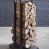 Decorative Fireplace Rack, Firewood Holder, Fireplace Rack Firewood Storage For Indoor Or Outdoor