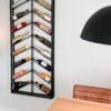 steel wine rack design