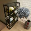 black wine rack