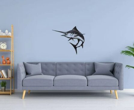 wall art sword fish