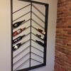 modern wall wine rack